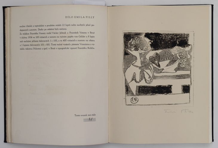 Soubor grafických listů v bibliofilii Venera č. 28: Emil Filla - 5