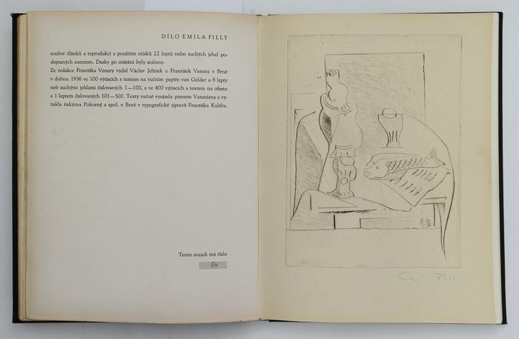 Soubor grafických listů v bibliofilii Venera č. 54: Emil Filla - 5